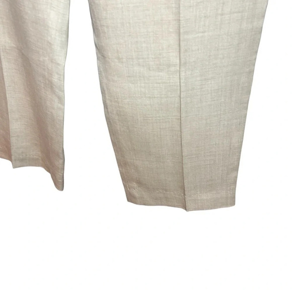 Evan Picone vintage pants linen look tan texture women’s size 16 - Picture 8 of 13